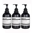 thumbnail image 3 of Shampoo And Conditioner Dispenser With Black Plastic Pump, 3 Pack Shampoo Conditioner Body Wash Dispensers, 3 of 5