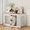 White, variant on Snuowu 38" Heavy Duty Dog Crate Furniture for Small,Medium and Large Dogs,Rustic Wooden Dog Cage Kennel Indoor Furniture with Waterproof Top,Decorative Pet House Side End Table (White & Wood)