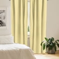 thumbnail image 2 of Ambesonne Quatrefoil Curtains, Pattern with Moroccan, Pair of 28"x63", Pale Yellow, 2 of 5
