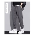 thumbnail image 2 of Pantalones deportivos casuales gruesos con forro polar para otoño e invierno, leggings deportivos holgados y cálidos de moda para hombre, pantalones harén versátiles, 2 of 5