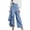 Sky Blue, variant on Women Casual High Waist Wide Leg Pants 2026 Summer Long Palazzo Pants with Pockets Plus Size Pant Fashion Solid Color Pants