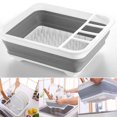 thumbnail image 2 of Professional Dish Rack - Kitchen Collapsible Dish Drainer Drying Rack strainer Cups Plates utensils Tray, 2 of 10