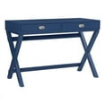thumbnail image 2 of Home Square 2-Piece Set with Writing Desk and File Cabinet in Navy Blue, 2 of 21