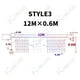 thumbnail image 3 of 12M LED Icicle String Lights Fairy Curtain Christmas Lights Garland For Outdoor Garden Party Home Street 2023 New Year Decor, 3 of 5