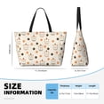 thumbnail image 2 of Yiaed Milk Tea Print Large Capacity Beach Travel Bag - Waterproof Zipper Vacation Tote for Sandproof Storage, and Camping, 2 of 5