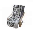 thumbnail image 4 of Letters Soft Flannel Fleece Throw Blanket, Alphabet Concept Grunge Stencil Letters and Numbers Distressed Scratched Look, Cozy Plush for Indoor and Outdoor Use, 60" x 80", Black White, by Ambesonne, 4 of 6