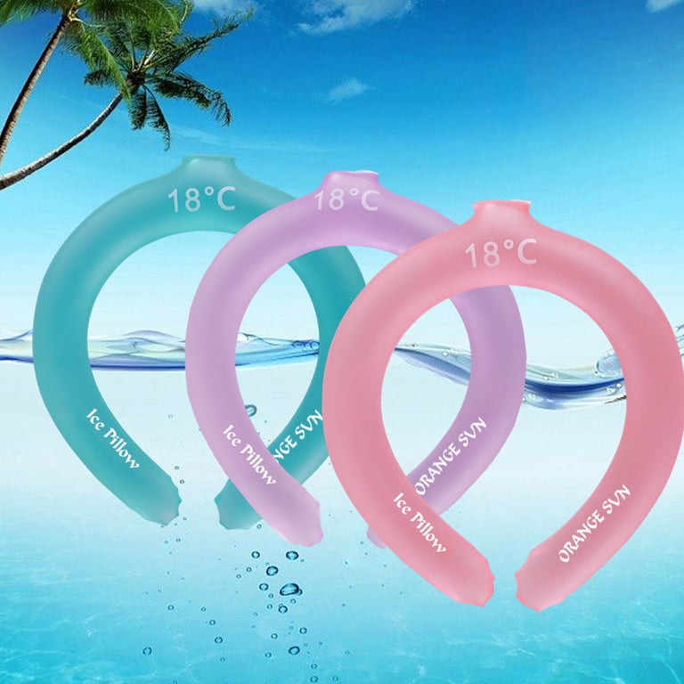 Fankiway Neck Cooling Tube, Cool Neck Ring Ice Pillow Cooling Neck
