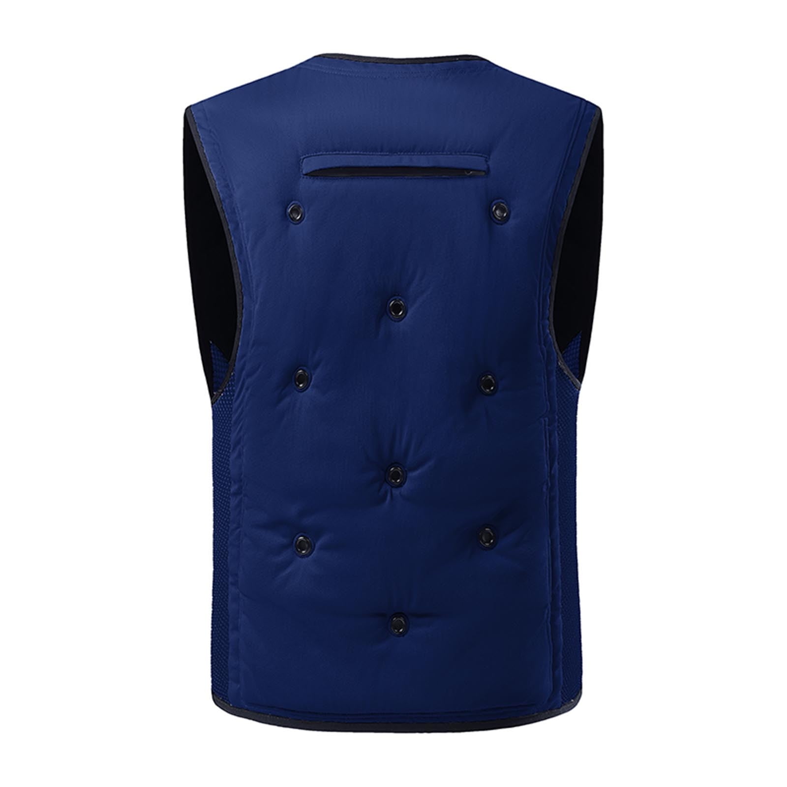 BVOFAR Evaporative Cooling Vest for Men Big and Tall Wearer Stays Cool and Dry Lightweight Zip Up Vest Jackets for Outdoor Work Running Hiking Cycling Blue XXXXL