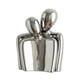 thumbnail image 2 of Estatua abstracta de pareja abrazándose, figura de cerámica, colección única de arte de recuerdo Plata, 2 of 9