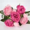 thumbnail image 3 of Flores artificiales, plantas, arreglos florales de seda, ramos de boda, decoraciones Rosa durazno, 3 of 9