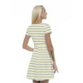 thumbnail image 2 of Women’s A Line Geometric Summer Dress, Retro Triangle Arrangement, Cross Wrap V Neck, 6 Sizes, by Ambesonne, 2 of 2