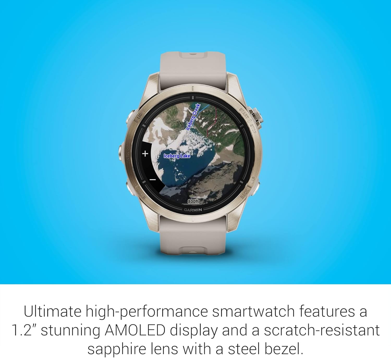 Garmin, GARM-epixPro2-Sand-RN, Epix Pro, Gen 2, Beige, 42mm GPS Smartwatch with Flashlight