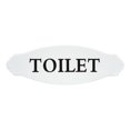 thumbnail image 5 of White Decorative Metal Toilet Sign, 5 of 5