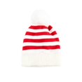 thumbnail image 2 of Voska Kid's Green Red Striped Christmas Beanie Hat Winter Warm Stretchy Knit Ear Cover Cap Unisex Boys Girls Holiday Daily B, 2 of 6