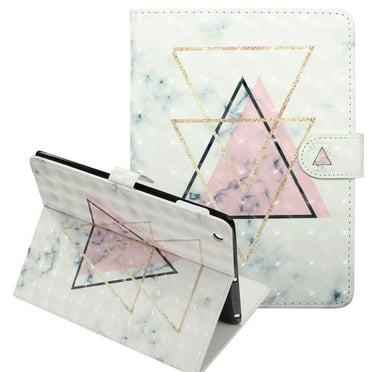 iPad 4 Case, iPad 3 Case, iPad 2 Case, Allytech 3D Pattern Design Folio Flip Smart Cover Auto Sleep Cards Pocket Drop Protective Wallet Case Cover for Apple iPad 2nd, 3rd, 4th Gen, Triangle