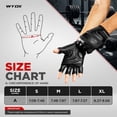 thumbnail image 3 of WYOX Weight Lifting Gloves Black S, Gym Workout Gloves for Men & Women, Padded Grip, Fitness Accessories, 3 of 10
