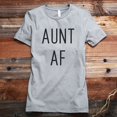 thumbnail image 2 of Thread Tank Aunt AF Women's Fashion Relaxed Crewneck T-Shirt Tee Heather Tan Small, 2 of 5