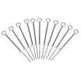 thumbnail image 6 of WORGEOUS 10 Pcs Making Supplies Candles Candle Wick Holder 11.00X1.30X0.10CM Silver, 6 of 8