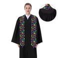 thumbnail image 4 of Zufioo Bright Mushrooms Print Graduation Shawl Ribbon, Graduation Ribbon for Male and Female Graduates-Flattened, 4 of 7