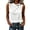 #426-White, variant on Women's Hollow Out Blouse Round Neck Ribbon Detail Short Sleeve Slim Fitted Silhouette Fashion Trendy Daily Matching White Basic Bottom Top