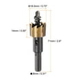 thumbnail image 2 of Uxcell 18.5mm M35 HSS (High Speed Steel) Hole Saw Drill Bit Cutter for Stainless Steel Alloy Metal, 2 of 6