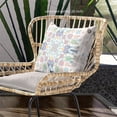 thumbnail image 6 of Amrita Sen Designs CAPL875FSDS-BL-16x16 16 x 16 in. Paisley Leaf Geo Duo Suede Blown & Closed Pillow - Multi Color, 6 of 6