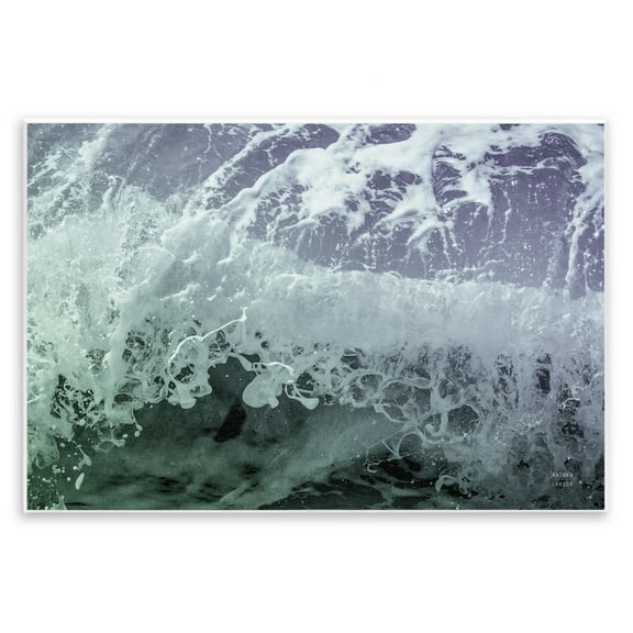 Stupell Industries Splashing Blue Waves Landscape Photography Unframed Art Print Wall Art, 15 x 10