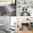 thumbnail image 3 of Tapis d'Entrée Intérieur Tapis de Porte Antidérapant Absorbant Attrape-Boue Tapis LowProfile Tapis de Sol Intérieur Doux Lavable à la Machine Petits Tapis Tapis de Porte pour Entrée (‘‘x‘‘ Gris), 3 of 8
