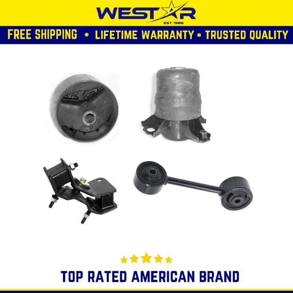 Motor & Trans Mount 4PCS Set Compatible for 97-01 Toyota Camry/ 99-02 Solara 3.0L Manual Replaces 8711 8398 9826 8529