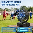 thumbnail image 3 of Rechargeable Solar Fan, Solar Camping Fan with LED Lantern, Portable Fan with Solar Panel, Battery Operated Powered Outdoor Tent Fans for Picnic, Barbecue, Fishing, Travel, 3 of 8