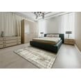 thumbnail image 5 of Ahgly Company Machine Washable Indoor Round Traditional Khaki Green Area Rugs, 3' Round, 5 of 7