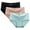 Blue, variant on Women's High Waist Panties Sexy Lace Underwear For Women Silk With Silky Tactile 3 Pack, Women's Panties XXL