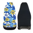 thumbnail image 2 of Jeiento Hibiscus Flowers Car Seat Covers Front Seats Only Blue High Back Driver Seat Cover Car Interior Protector Auto Bucket Seat Cover Breathable Car Mat Cover Car Accessory for SUV Truck, 1 Pack, 2 of 6