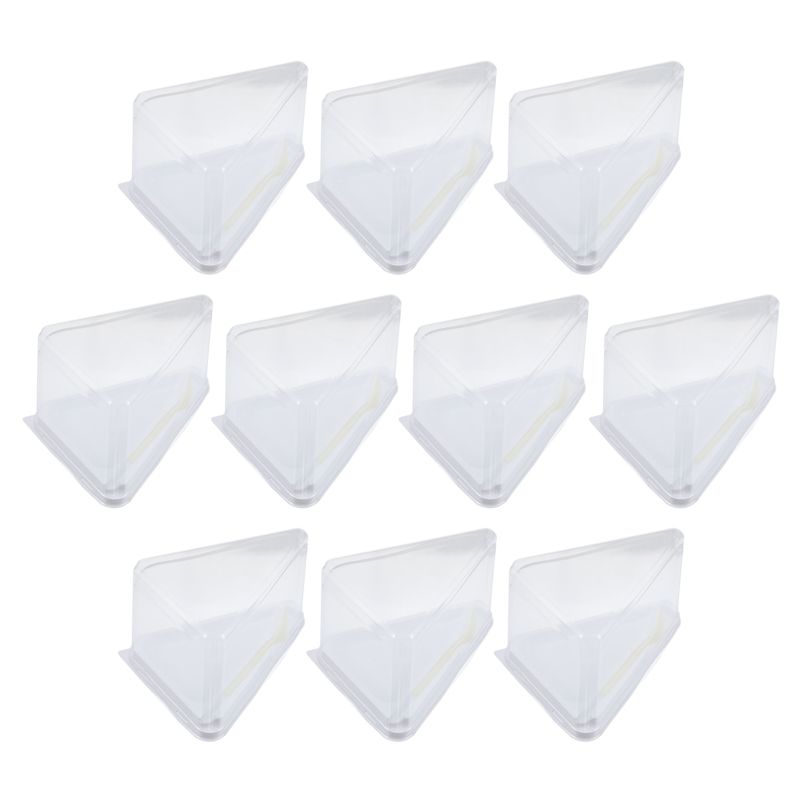 Mini cake box 10 Sets Mini Cake Box Plastic Cake Box Triangle Cake Box