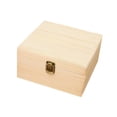 thumbnail image 2 of perfeclan Wooden Storage Box Flower Box Organizer Gift Box with Lid Wood Box Keepsake Box for Jewelry Wedding Gift Party Supplies Decor wood lid 19.5x19.5cm, 2 of 9