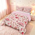 thumbnail image 2 of Homewish Cute Botanical Mushrooms Full Size Comforter Sets,Romantic Flowers Bedding Comforter Set,Pink,Pink Reversible,3pcs,1 Comforter and 2 Pillowcases, 2 of 7