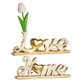thumbnail image 3 of Letrero luminoso con letras Love Home para decoración de mesa, ideal para dormitorio, fiesta y entrada. Oro blanco, 3 of 9