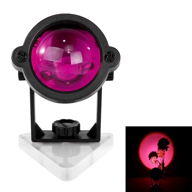 Proyector USB Decoración Proyección Luz Ambiente Fondo Hogar Escritorio Lámpara de noche, Rojo Eigraketly HA004772-06B