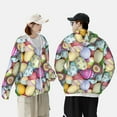 thumbnail image 6 of Kll Colorful Easter Eggs Print Men'S Women’s Upf 50+ Sun Protection Outdoor Hoodie Jacket Long Sleeve Fishing Hiking Performance Shirt- Small, 6 of 8
