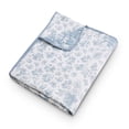thumbnail image 5 of Greenland Home Fashions Patchwork Toile Blue Reversible Jacquard Woven Throw Blanket, Adult, 50x60 in., 5 of 7