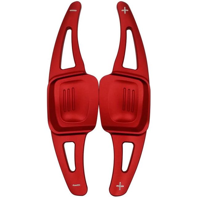 Extensión de paleta de cambio Red-2pcs, paletas de cambio de volante de aluminio para Vol=K=Swa=Gen Vw Go=Lf 7 Mk7 Tsi Golf8 Mk8 Tsi Mk6 Toua=Reg Tsi