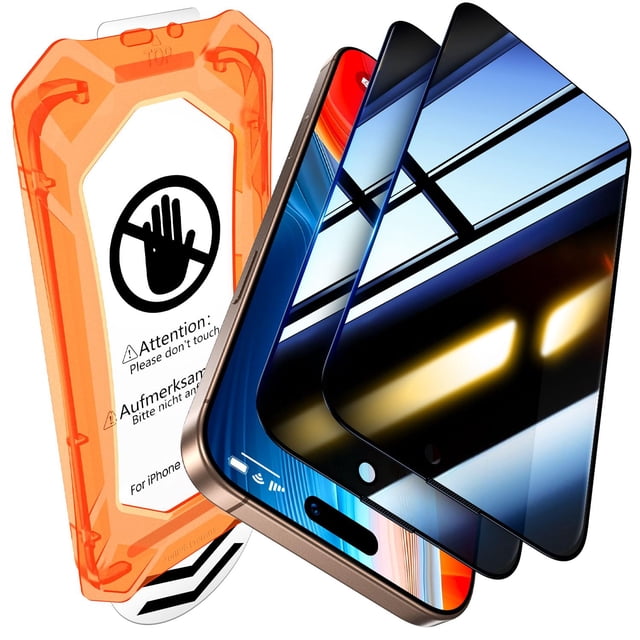 Protector de pantalla de privacidad UniqueMe para iPhone 16 Pro Max