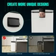 thumbnail image 7 of Holaki Curved Surface 13 Gallon 50L Kitchen Foot Pedal Operated Soft Close Trash Can - Stainless Steel Rectangular Bustbin with 30 Garbage Bags - White, 7 of 7