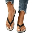 thumbnail image 2 of Flip Flops For Men Summer Outdoor Beach Sandals Toe Post Anti Slip Travel Pool Vacation Casual Walking Comfort Footwear Beach Day Essential After Shower Ready Beige 7-7.5, 2 of 7