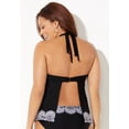 thumbnail image 2 of Swimsuits for All Women's Apron Halter Tankini Top, 2 of 4