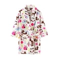 thumbnail image 2 of Albornoz para niños, batas de cereza para niñas, pijamas suaves y cálidos de franela, ropa de dormir para adolescentes, toallas de baño para niños, ropa de otoño e invierno, 2 of 5