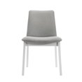 thumbnail image 2 of Castle Place Modern Chic Linen Upholstered Dining Chairs, Set of 4, White, 2 of 7