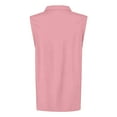 thumbnail image 5 of Women's Sleeveless Golf Polo Shirts Trendy Solid Lapel Collared V Neck Tennis Tank Tops Summer Lightweight Casual Workout Tees, 5 of 5