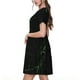 thumbnail image 2 of Balery Black Marble Vestidos sueltos de manga corta para mujer, vestidos de verano 2025, vestidos casuales de corte A con vuelo., 2 of 6