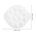 thumbnail image 4 of 1Pc Sub-packing Baking Dish Kitchen Baking Plate Snail Baking Dish (White), 4 of 6